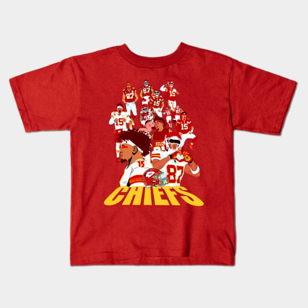 Kansas city chiefs Kids T-Shirt by Mic jr